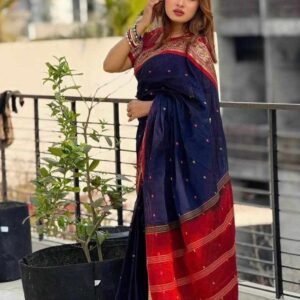 মাসলাই কটন শাড়ি